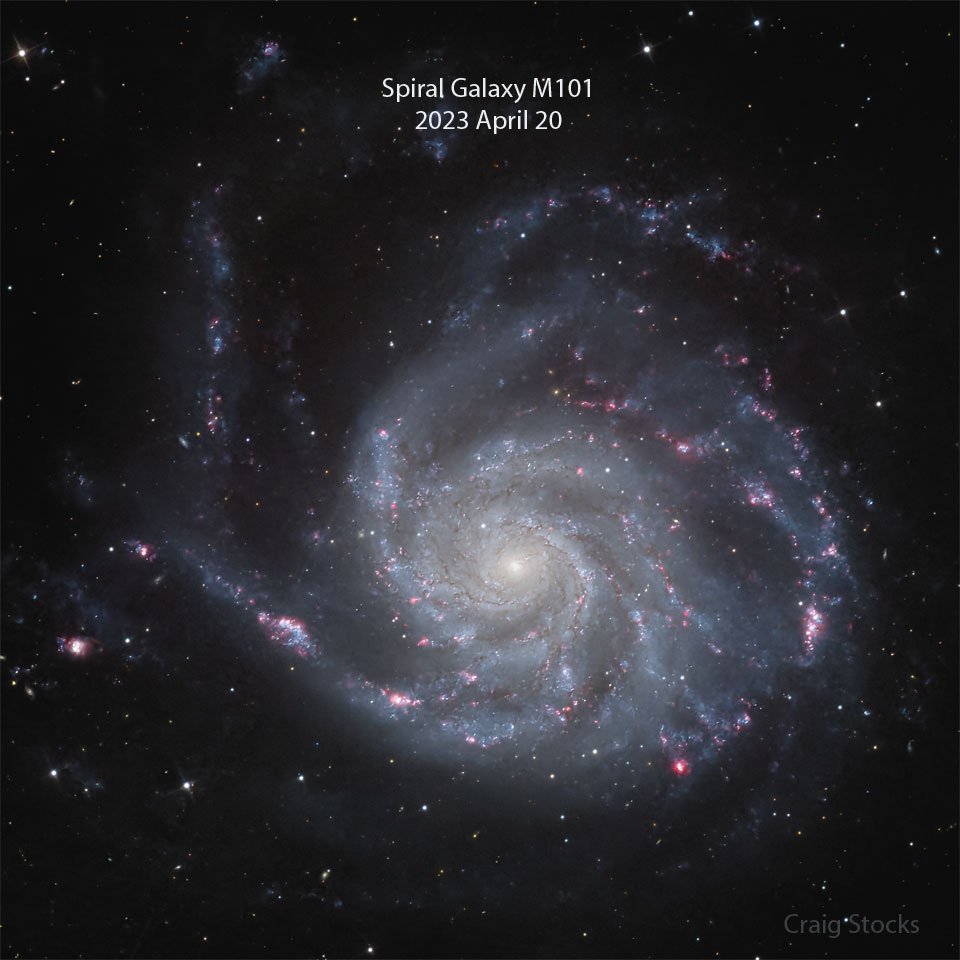 A sprawling spiral galaxy is pictured with a new bright spot
visible near the image bottom. This spot is a recently discovered
supernova. A roll-over image shows the same galaxy in an image
taken the previous month without the new supernova spot.
Please see the explanation for more detailed information.