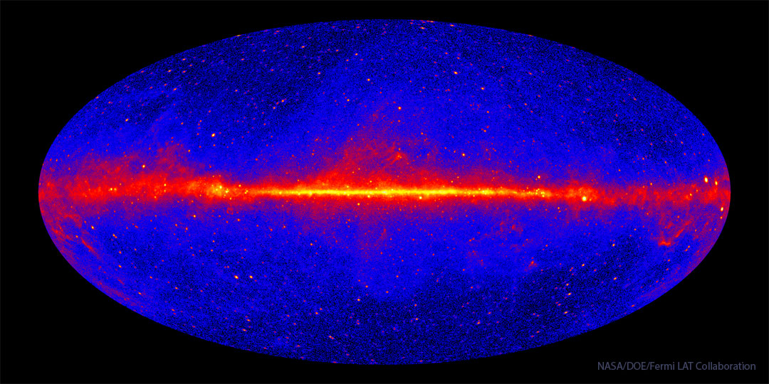 A blue oval is shown with a red and yellow horizontal
band running across the middle. Red and yellow spots also
appear distributed inside the oval.
Please see the explanation for more detailed information.